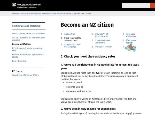 You want to find out whats involved in the ceremony 1 Screenshot showing click test result with cluster of clicks on the link to ‘Citizenship ceremonies’.